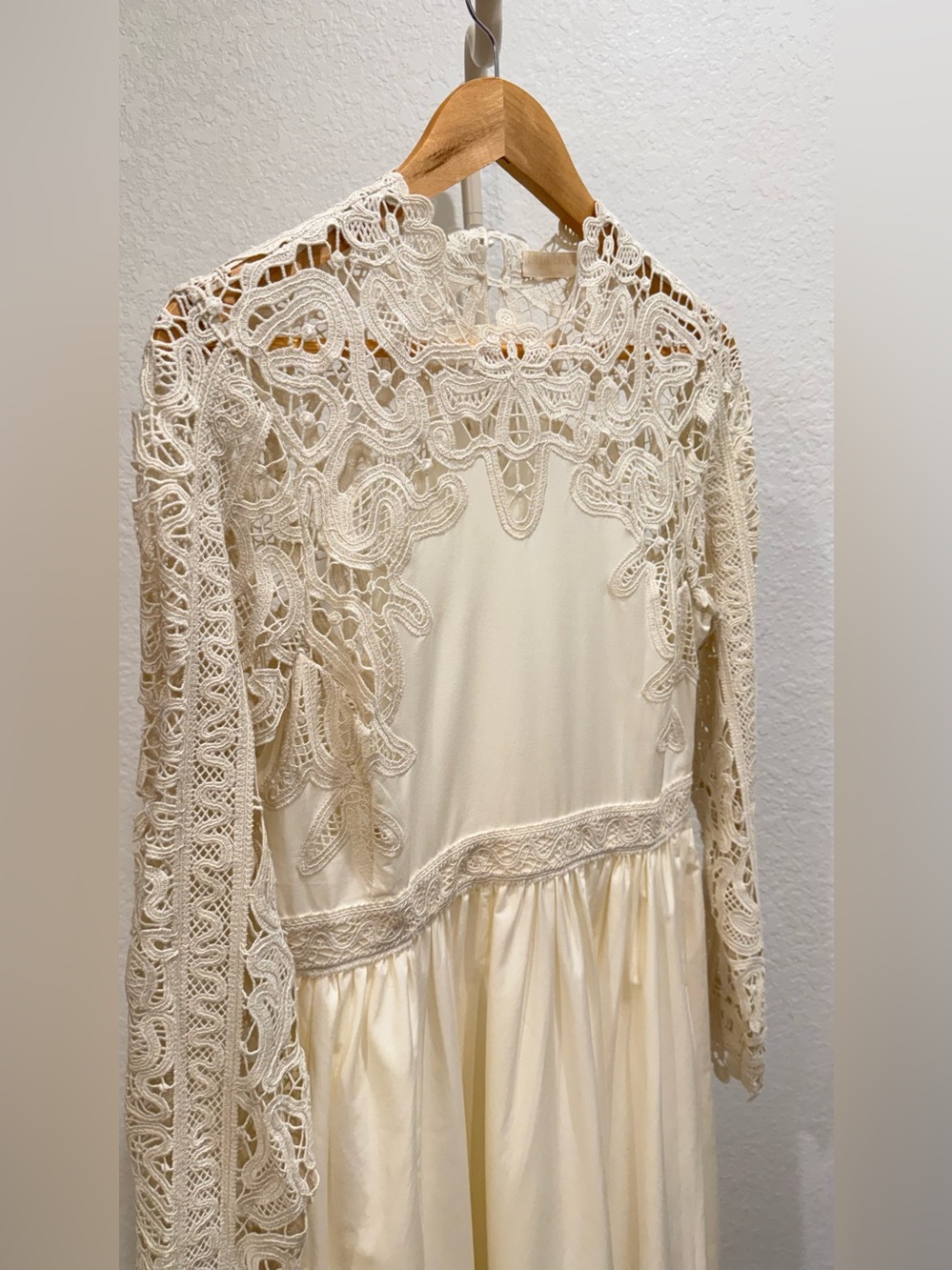 New Ulla Johnson Palermo Lace-Trimmed Cotton And Silk Dress SizeUS8 - Picture 12 of 15